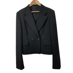 GUCCI グッチ トムフォード期 ダブルブレスト クロップド テーラードジャケット サイズ42 ブラック レディース 古着 中古 USEDのサムネイル