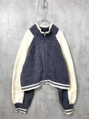 merlot メルロー ラグラン ジップアップ ニット ジャケット グレー ◇■レディースのサムネイル