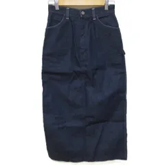 美品 AURALEE オーラリー HARD TWIST LIGHT DENIM SKIRT タイト デニムスカート A21SS05LD サイズ1 インディゴ レディース 古着 中古 USEDのサムネイル