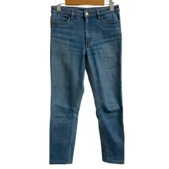 美品 PRADA プラダ ストレッチ スリム テーパード スキニー デニムパンツ ジーンズ W26 ブルー レディース 古着 中古 USEDのサムネイル