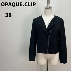 OPAQUE.CLIP ジャケット 38 ブラック 黒 レディース クロップド 羽織り ストリート【m152】