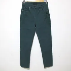 美品 ETRO エトロ ペイズリー刺繍 スリムデニムパンツ サイズ29 グリーン レディース 古着 中古 USEDのサムネイル