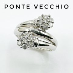美品］Ponte Vecchio ダイヤモンド1.12ct リボン リング - メルカリ