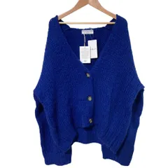 未使用 25AW TRICOTS JEAN MARC トリコットジーンマルク SHIRLEY モヘヤブレンド ニット カーディガン サイズF ブルー レディース 古着 中古 USEDのサムネイル