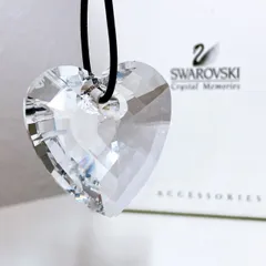【美品】スワロフスキー　SWAROVSKI　ネックレス　ハート型　ペンダントトップ　クリスタル