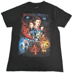 STRANGER THINGS 스트레인저·싱스 반소매 T셔츠 드라마 블랙(맨즈 S) 중고 헌 옷 Y2850