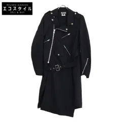 BLACKCOMMEdesGARCONS　ブラックコムデギャルソン　AD2015 1Q-J003 捻じれウールライダース　XSのサムネイル