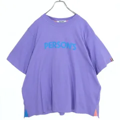 パーソンズ ★ビックシルエット♪フロントロゴ サイドスリッド 半袖Tシャツ 大きいサイズ3L 紫系 z20911のサムネイル