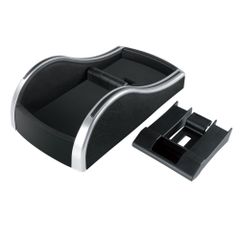 【特価セール】ブラック/シルバー ベンチシートコンソール トレイ PF-317 車内用品 Yac) 槌屋ヤック(Tsuchiya