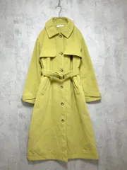 Avan Lily アヴァンリリィ 定価12090円 ストームフラップ ステンカラー コート sizeF/黄緑 ◆■レディースのサムネイル