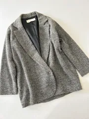 BLACK BY MOUSSY ブラックバイマウジー ウール混 ツイード シングル テーラード ジャケット size2/グレー系 ◇■レディースのサムネイル
