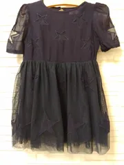 M13　ステラマッカートニー　キッズ　STELLA McCARTNEY KIDS　子供服　ワンピース　未使用品　タグ付き　綿　チュール　☆　星　刺繍のサムネイル