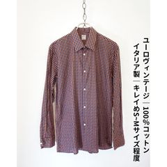 極美品29,800円】アンジェロ BBCO イタリア生地メンズカジュアルシャツ 
