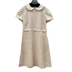 GF2 ジルサンダーネイビー JIL SANDER NAVY シルク 半袖 ワンピース 36 【MN27-GF】のサムネイル