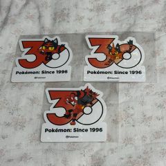 ポケモン 30周年 ステッカー ヒバニー ラビフット エースバーン 韓国