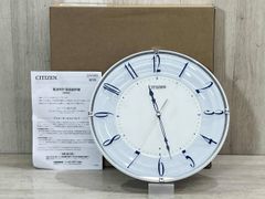 美品】リズム時計 電波振子時計 スワロフスキー 8MX402SR 白 - メルカリ