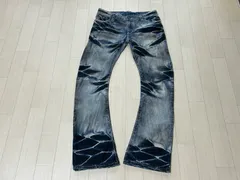 BUFFALO BOBS バナナパンツ フレアデニム ヴィンテージ加工 Y2K ブリーチ size3【古着】ME6025IKE【匿名配送】のサムネイル