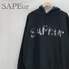 SAPEur サプール beginnings pack 限定 hoodie black フーディー パーカー XX-L ブラック 黒 メンズ ファッション _233023のサムネイル