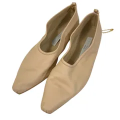 良品 STELLA McCARTNEY ステラマッカートニー アンクルチェーン バレリーナ フラット パンプス 37.5 約24.5cm ベージュ レディース 古着 中古 USEDのサムネイル