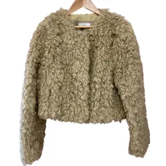 未使用 23AW SLOBE IENA スローブイエナ クルクルファーショートブルゾン サイズF ベージュ レディース 古着 中古 USEDのサムネイル
