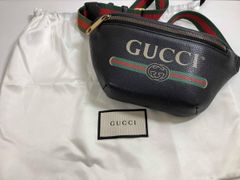 美品 GUCCI GGプリント ボディバッグ ベルトバッグ 493869 - メルカリ