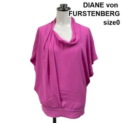 ◇ ダイアンフォンファステンバーグ DIANE  ブラウス ウォーターフォールネック ドルマンスリーブ ピンク 0 M 9号 レディース S6F191のサムネイル