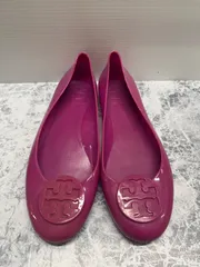 送料無料！！Tory Burch　トリーバーチ　ラバーバレーシューズ　レインシューズ　フラットシューズ　ネオンピンク　size23.5cm程度　#80609MO288のサムネイル