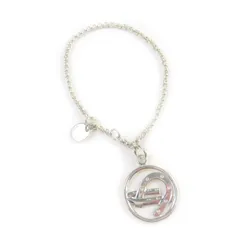 極美品★HERMES エルメス 925 ホースシュー ブレスレット ロロチェーン ブレスレット アクセサリー シルバー 重量6.8g レディース