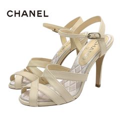 箱付】CHANEL サンダル ココマーク カメリア ホワイト ゴールド - メルカリ