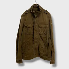 ☆Abercrombie&Fitch☆アバクロンビー&フィッチ☆アバクロ☆センチネルジャケット☆ミリタリージャケット☆M-65フィールドジャケットタイプ☆カーキ☆L☆F26Mのサムネイル