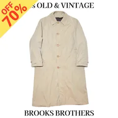 古着 80s ブルックスブラザーズ ステンカラー コート イングランド製 ベージュ XL 当時物 ヴィンテージ ビンテージ 80年代 ライナー ロング 玉虫のサムネイル