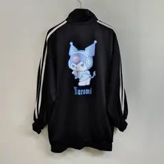 Sanrio characters サンリオ KUROMI クロミ トラックジャケット ジャージ サイドライン ブラック 4L 大きいサイズ F177のサムネイル