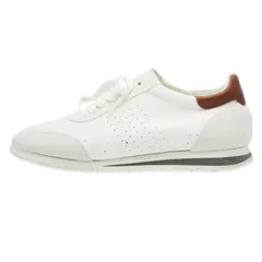 Brunello Cucinelli ブルネロクチネリ 42 レザースニーカー イタリア製 スエード シボ革 コンビ ローカット ホワイト 白  18002133のサムネイル