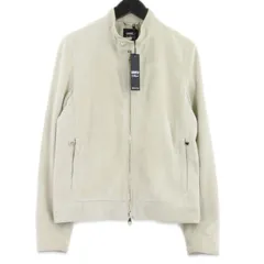 EMMETI エンメティ シングルライダースジャケット 26SS JURI ゴートスエード ゴールジップ イタリア製  ベージュ 44  99001068のサムネイル
