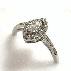 新品・未使用】櫻井彩子パリの小径 マーキスカットダイヤモンドリング