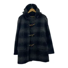 GAP ギャップ チェック フーデッドダッフルコート sizeXL/チャコール×ブラックのサムネイル