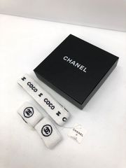 シャネル ココマーク ヘアバンド リストバンド 3点セット 紺 白 極美品