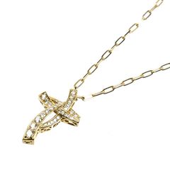 定価77万円 Lサイズ ゆきざき リッチクロス K18 ネックレス チェーン