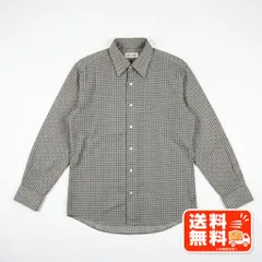 mila schön ミラショーン 麻100% 長袖シャツ チェック柄 グレー Brooks Brothers風のサムネイル