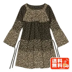 SOLO/PLUS ソロプラス 花柄長袖ブラウス ブラウン チュニック TABASA風のサムネイル