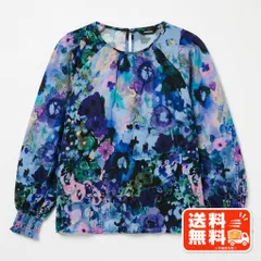 Desigual デシグアル ブラウス 花柄 ブルー 長袖 総柄 BAUM UND PFERDGARTEN風のサムネイル