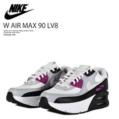 [レディース] NIKE (ナイキ) W AIR MAX 90 LV8 (ウィメンズ エア マックス 90 LV8) 厚底 ローカット スニーカー ボリューム ハイプロ ハイテク Y2K 韓国ファッション ホワイト/ライトグレー/パープル FD4328 109