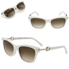 フェラガモ サングラス Ferragamo SF2019SLB-103 サングラス UVカット アジアンフィット ホワイト グレーグラデーション レディースのサムネイル