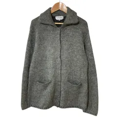良品 Sportmax スポーツマックス マックスマーラ モヘヤウール ニットカーディガン ジャケット M グレー レディース 古着 中古 USEDのサムネイル