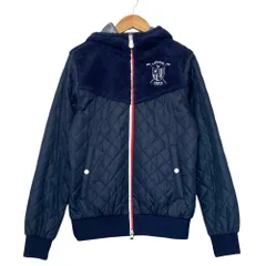 美品 Callaway キャロウェイ ゴルフ ボア キルティング コンビジャケット ブルゾン M ネイビー レディース 古着 中古 USEDのサムネイル