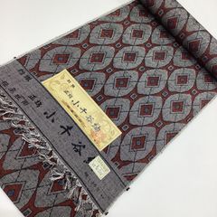 中古品 未使用 紬反物 小千谷紬 幾何学 正絹 R924 - メルカリ