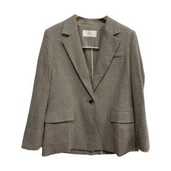 リヴドロワ RIVE DROITE シャークツイードBIG ジャケット ベージュ