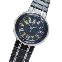 コルム CORUM アドミラルズカップ 39.610.30 V-50 時計 レディース ブランド デイト クオーツ QZ ステンレス SS ガンブルー 磨き済み 【中古】のサムネイル