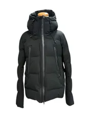 14872-014★DESCENTE ALLTERRAIN 水沢ダウン DAMOGK30U デザント マウンテニア ダウンジャケット ブラック 黒 日本製 メンズL オルテライン フーデッド 防水ダウン 高機能★のサムネイル