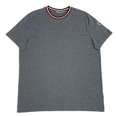 極美品〕モンクレール 襟刺繍 S グレー Tシャツ 国内正規品 5S328 